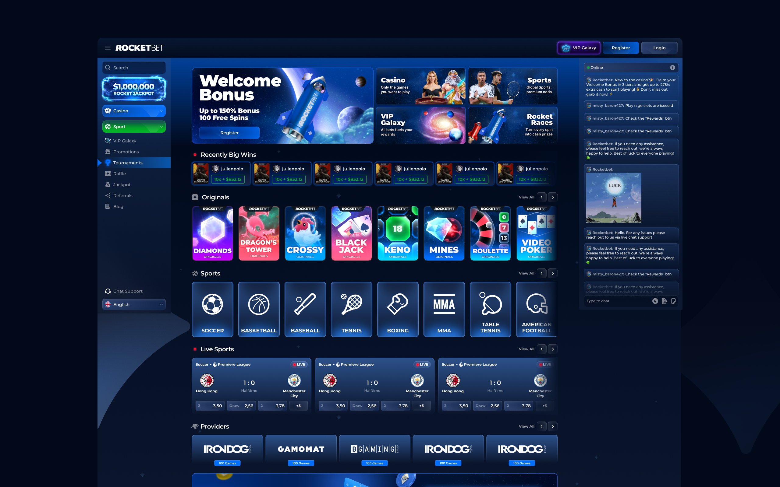 RocketBet — hero image